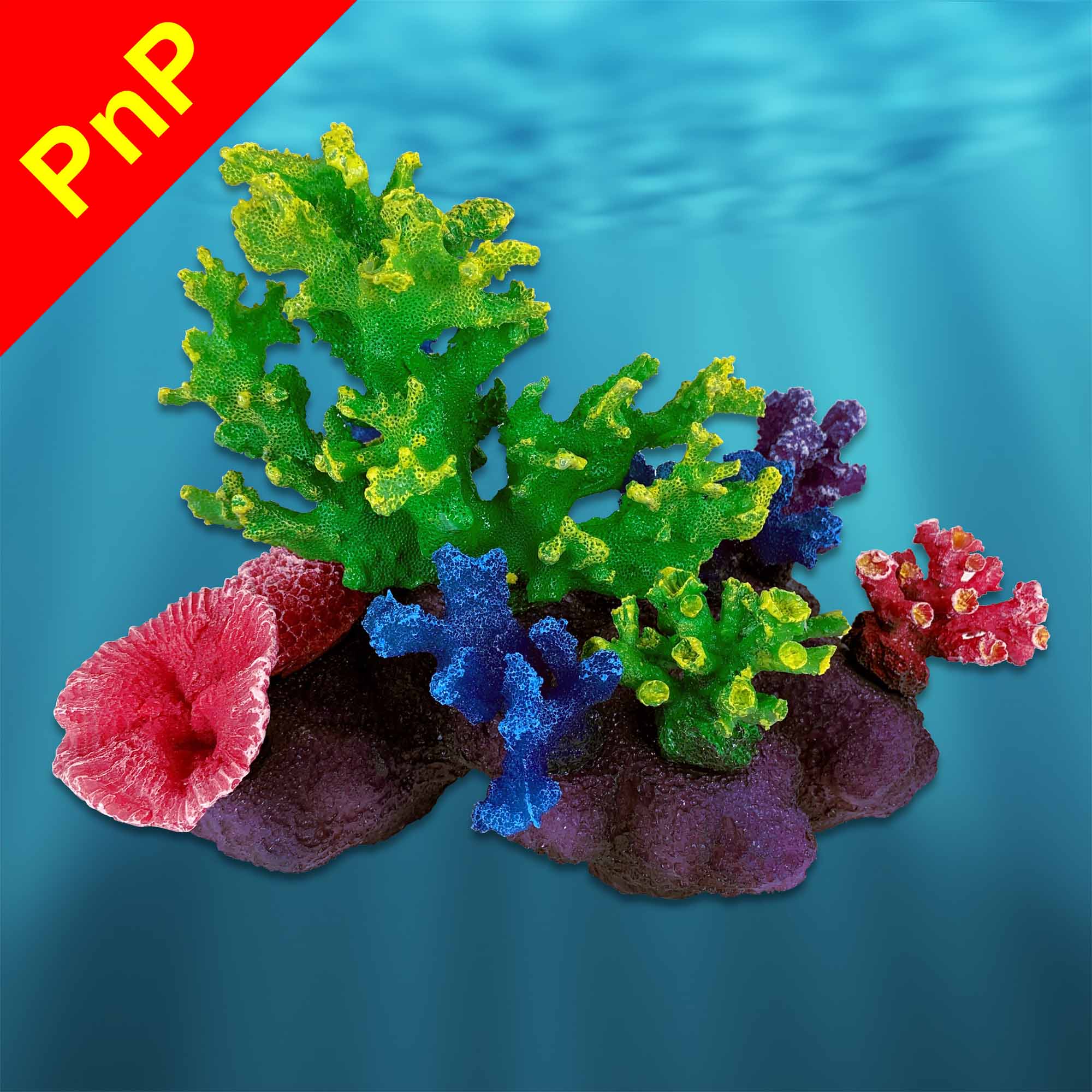 Blue Faux Coral Decor